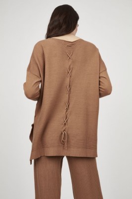 Laced Back Sweater